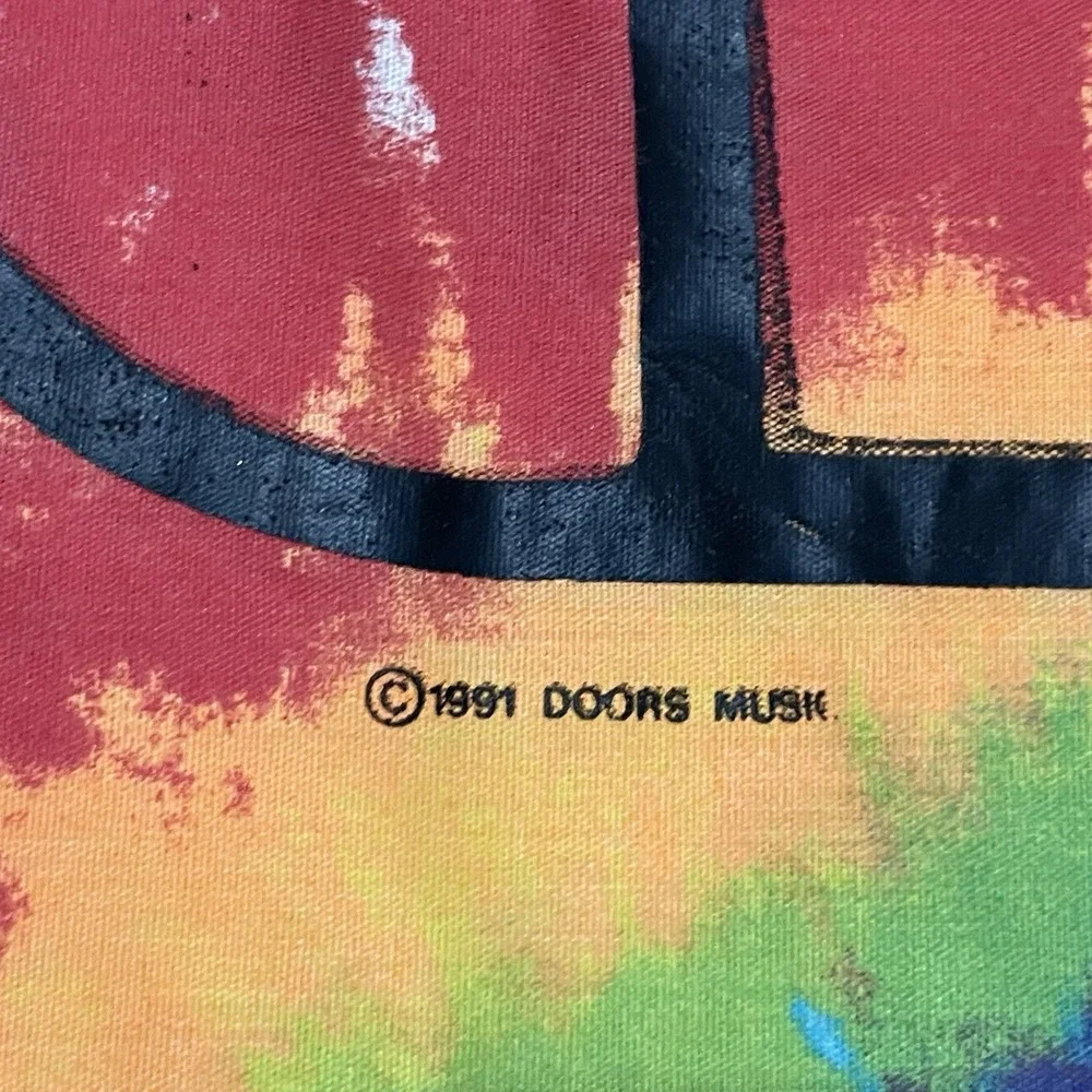Jim Morrison The Doors Tie Dye Cloth Fabric Square‎ Banner 36